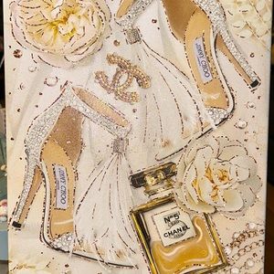 Designer Luxury Glam Glittered Rare